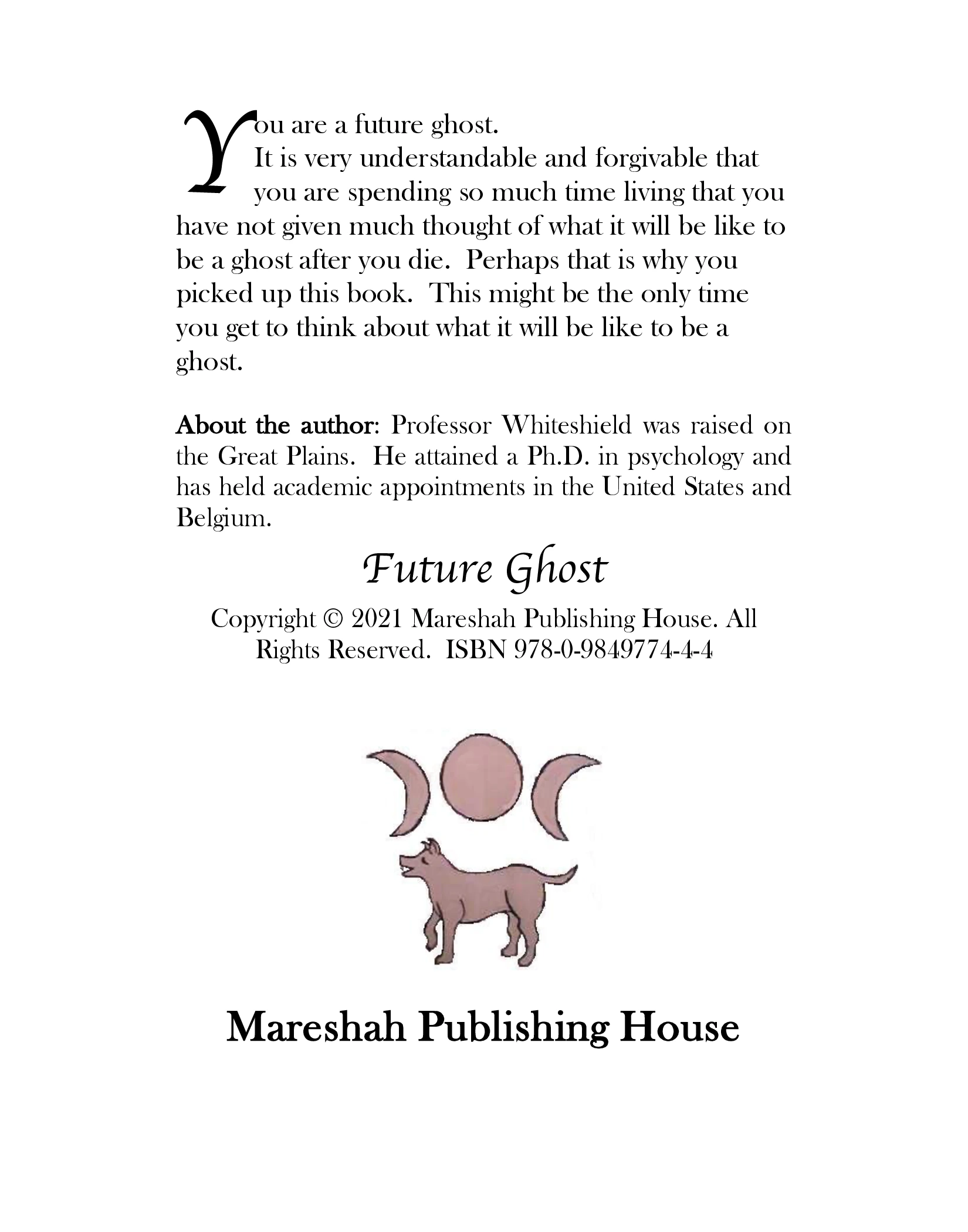 Future Ghost Back Cover